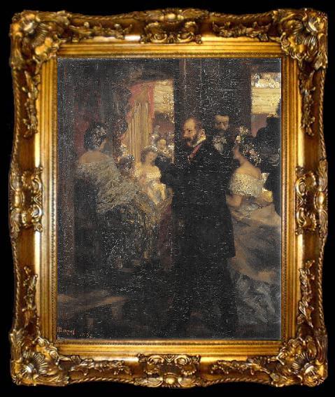 framed  Adolph von Menzel Im Opernhaus, ta009-2